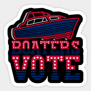 Boaters vote Boat Sticker